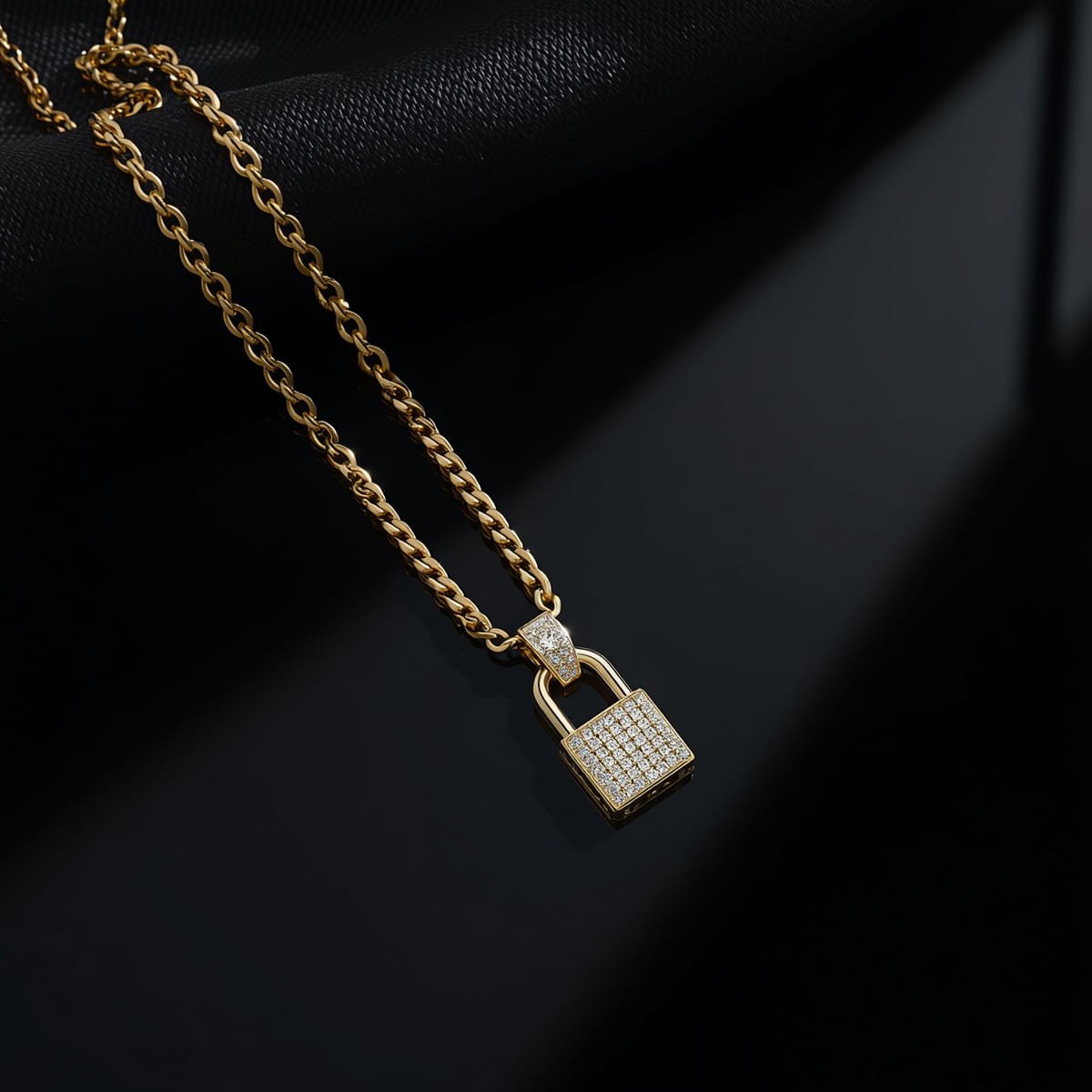 Luxe Lock Pendant Necklace