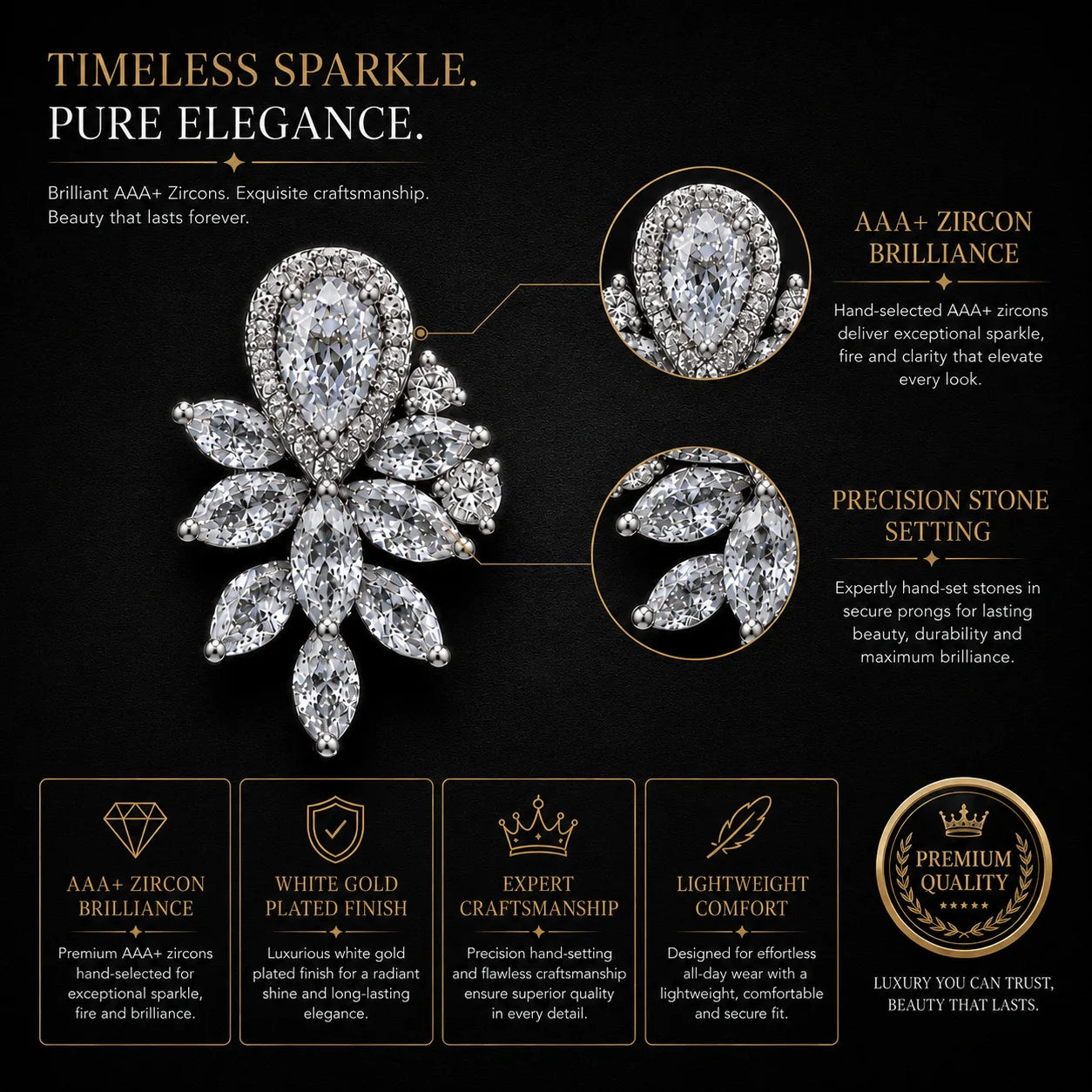 Amarante Floral Earrings