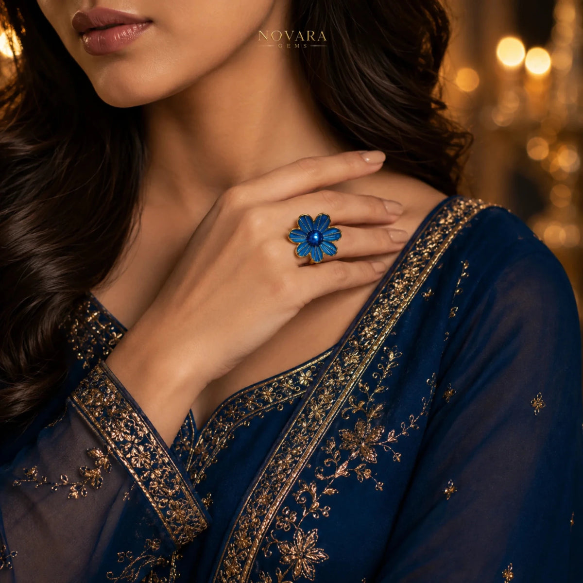Azure Florenza Ring
