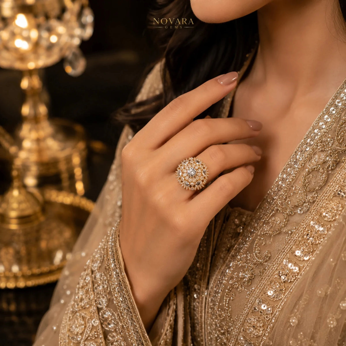 Imperia Celeste Statement Ring