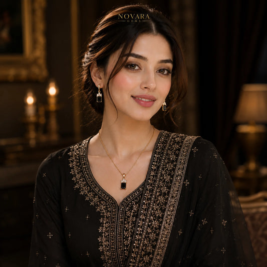 Midnight Royale Crystal Jewelry Set
