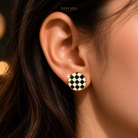 Monarch Noir Studs