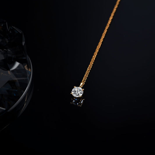 Celestia Solitaire Pendant Necklace