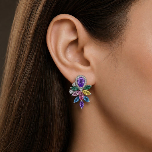 Amarante Floral Earrings