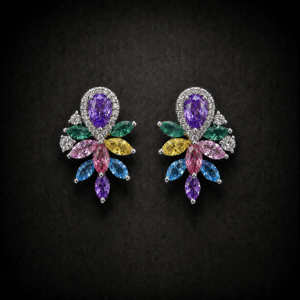Amarante Floral Earrings