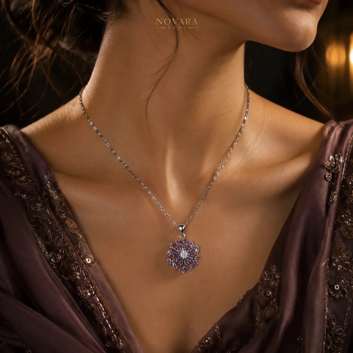 Amethyst Bloom Necklace