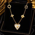 Amour Pearl Heart Necklace