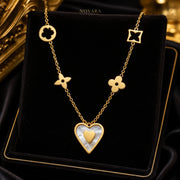 Amour Pearl Heart Necklace