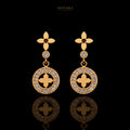 Aurelia Clover Halo Earrings