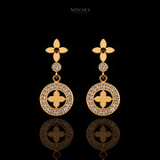 Aurelia Clover Halo Earrings