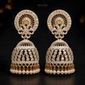Aurelia Pearl Cascade Jhumka Earrings