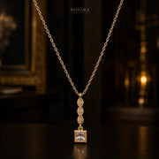 Auric Crystal Drop Necklace