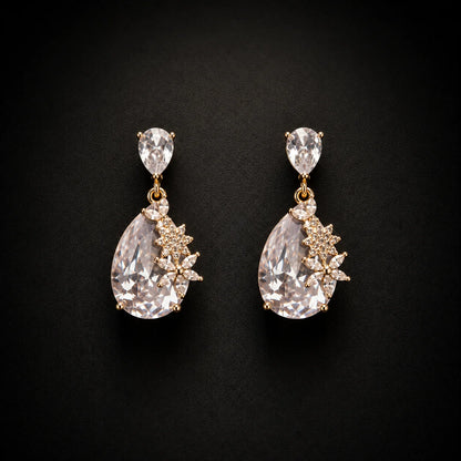 Avelisse Floral Teardrop Earrings
