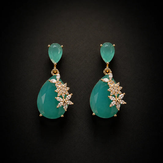 Avelisse Floral Teardrop Earrings