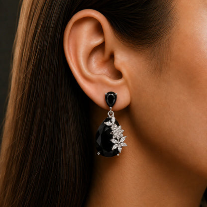 Avelisse Floral Teardrop Earrings