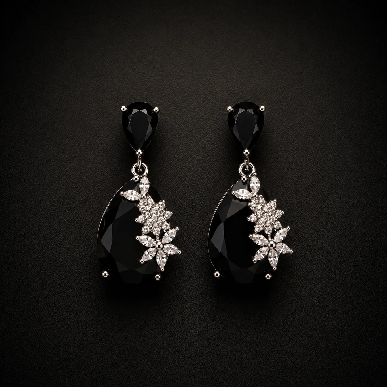 Avelisse Floral Teardrop Earrings