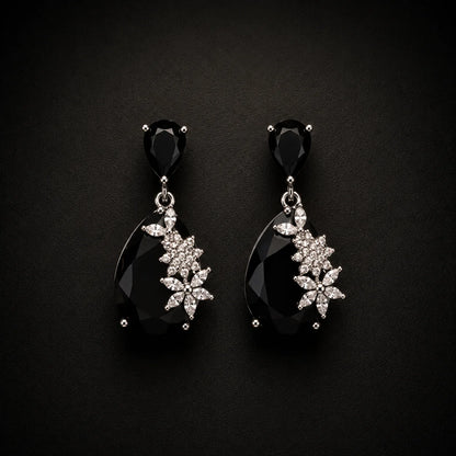Avelisse Floral Teardrop Earrings