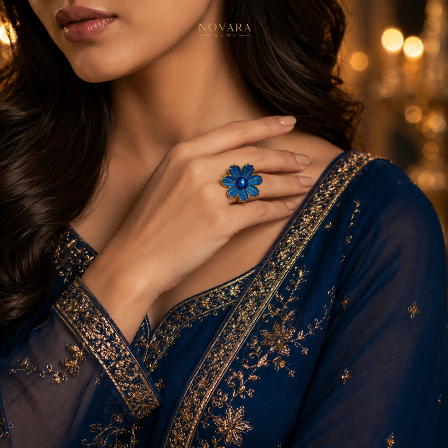 Azure Florenza Ring