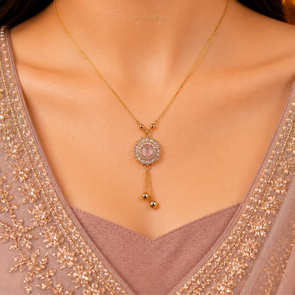 Imperial Ruby Tassel Necklace