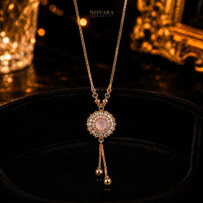 Imperial Ruby Tassel Necklace