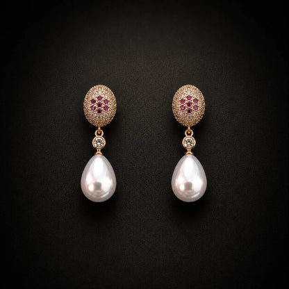 Celestia Pearl Drop Earrings