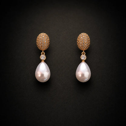 Celestia Pearl Drop Earrings