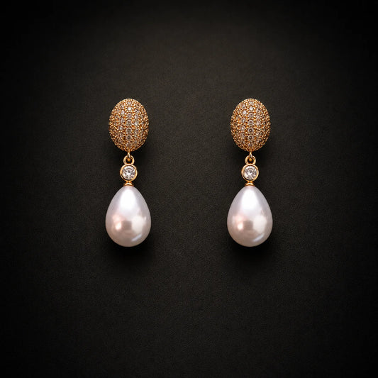 Celestia Pearl Drop Earrings
