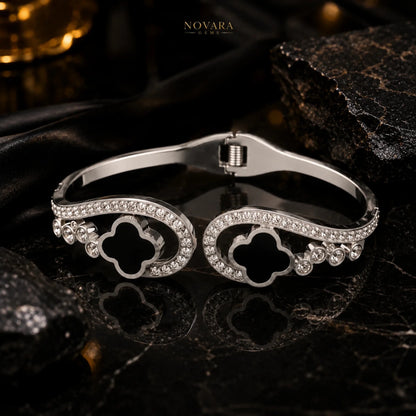 Celestial Clover Crystal Bracelet