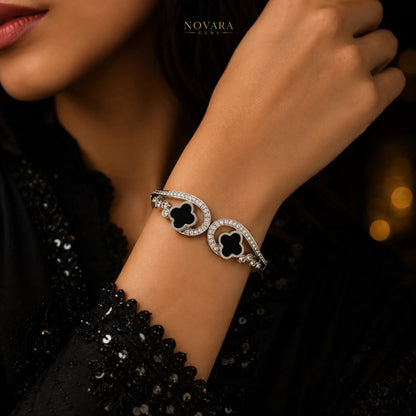 Celestial Clover Crystal Bracelet