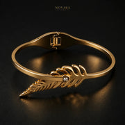 Celestial Feather Crystal Bracelet