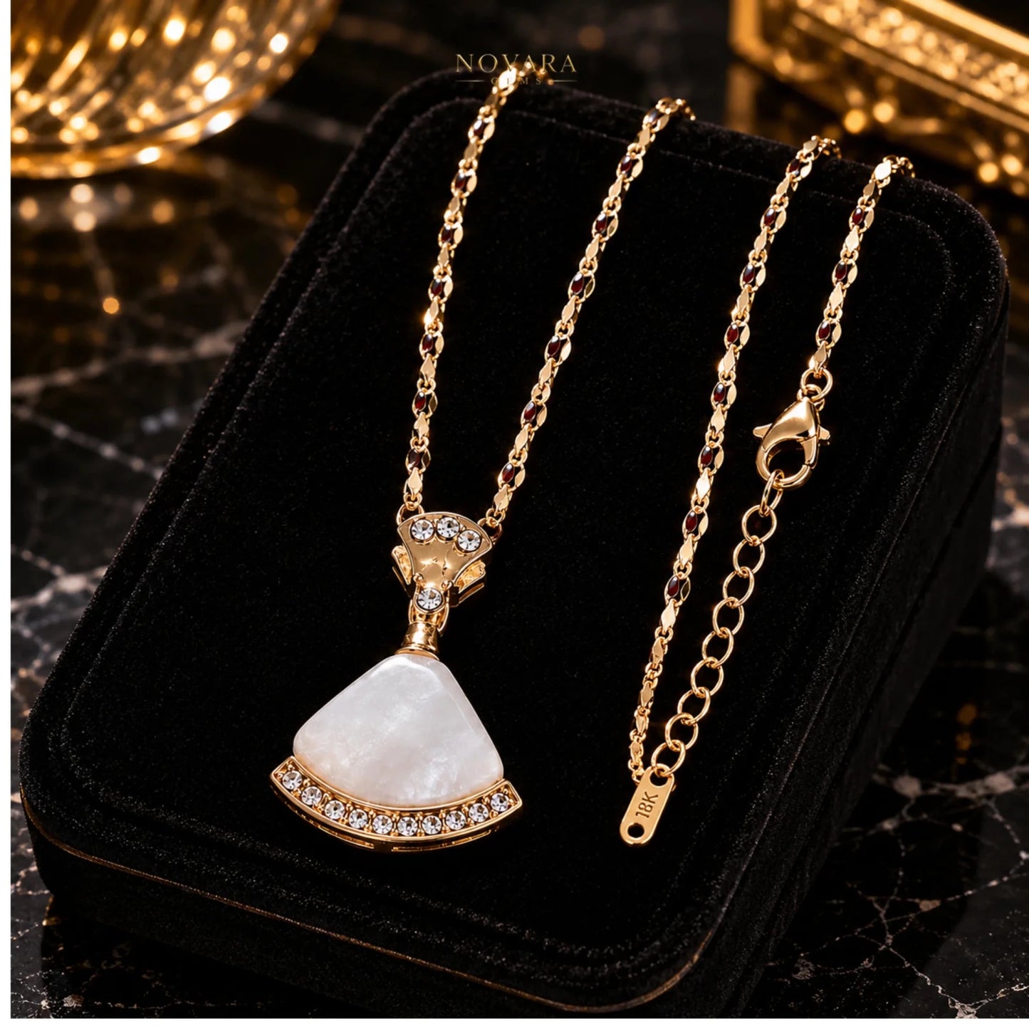 Celestial Ivory Pendant Necklace