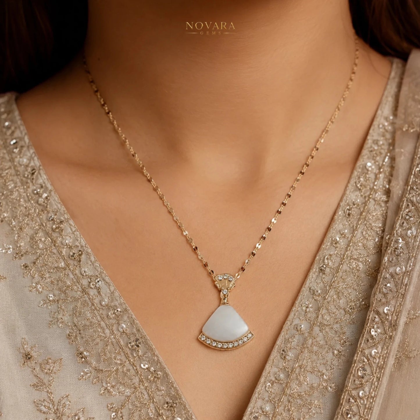 Celestial Ivory Pendant Necklace