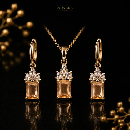Midnight Royale Crystal Jewelry Set