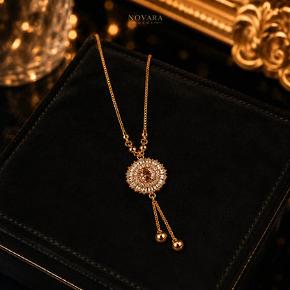 Imperial Ruby Tassel Necklace