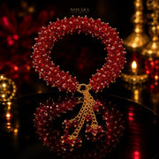 Crimson Royale Crystal Bloom Bracelet