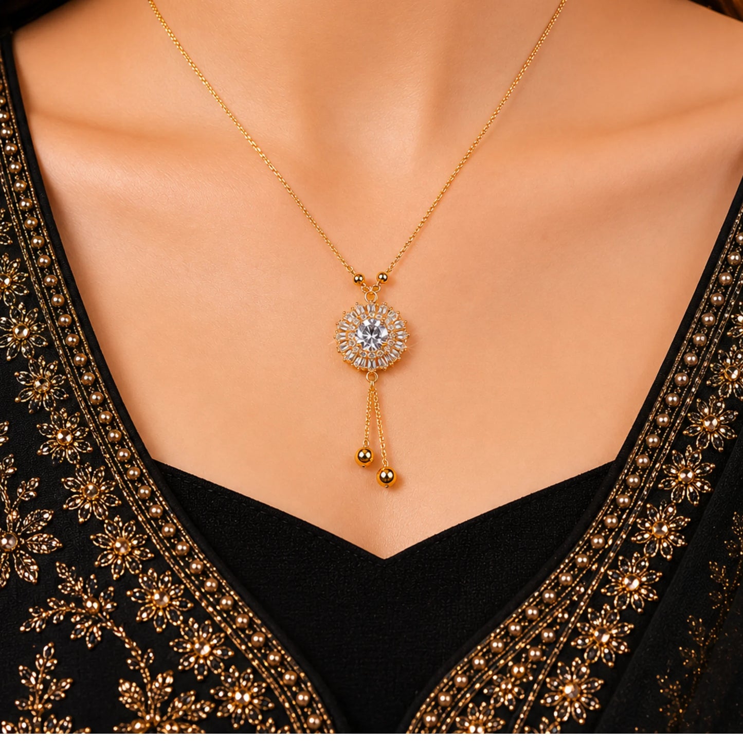 Imperial Ruby Tassel Necklace