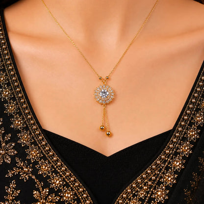 Imperial Ruby Tassel Necklace