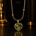 Emerald Enchant Heart Necklace