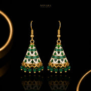 Emerald Noor Jhumka Earrings