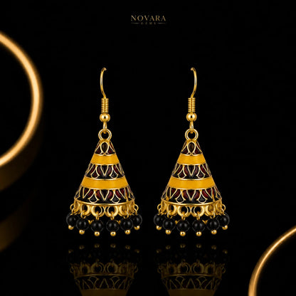 Emerald Noor Jhumka Earrings