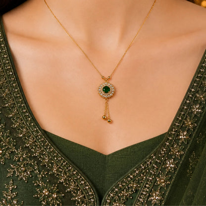 Imperial Ruby Tassel Necklace