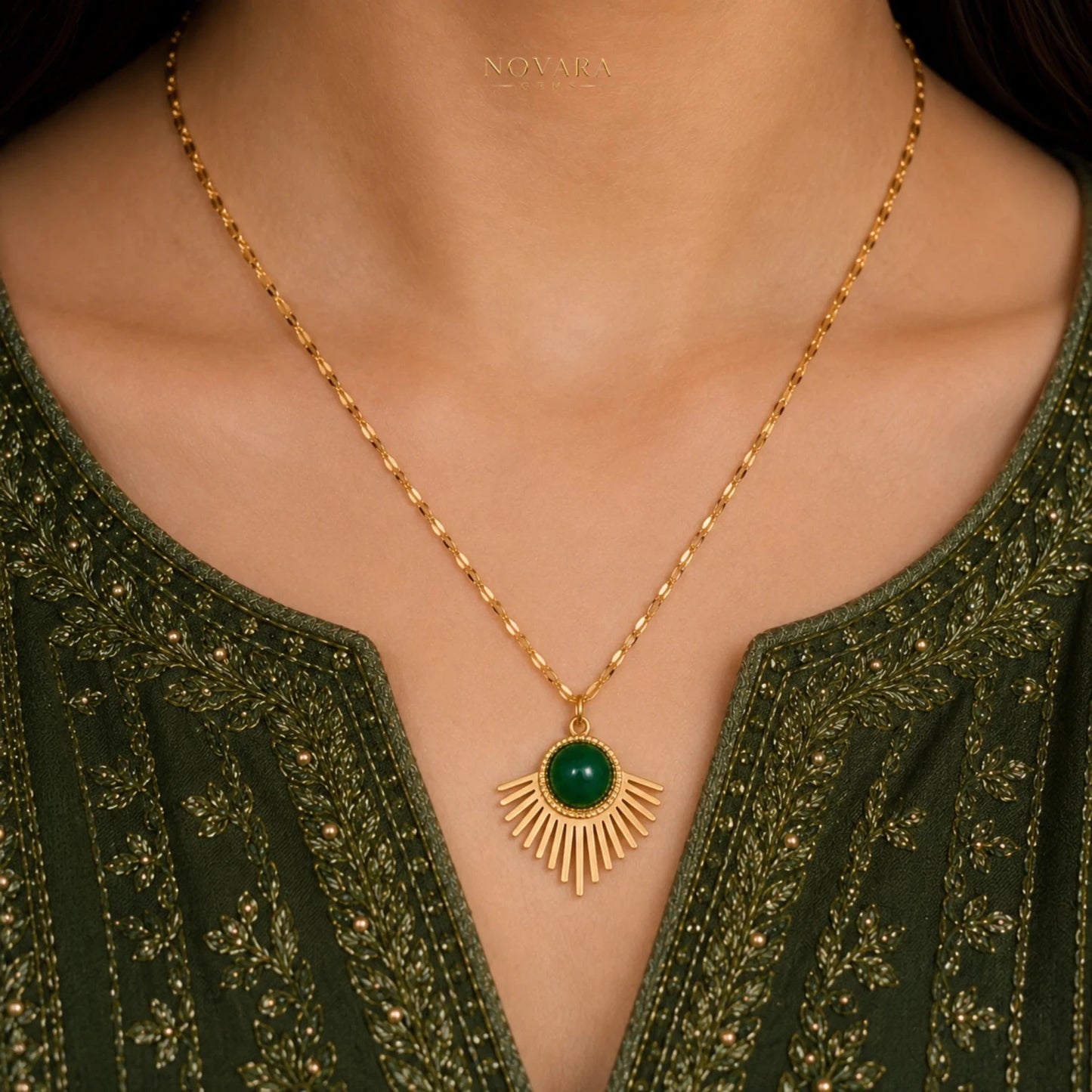 Emerald Solstice Necklace