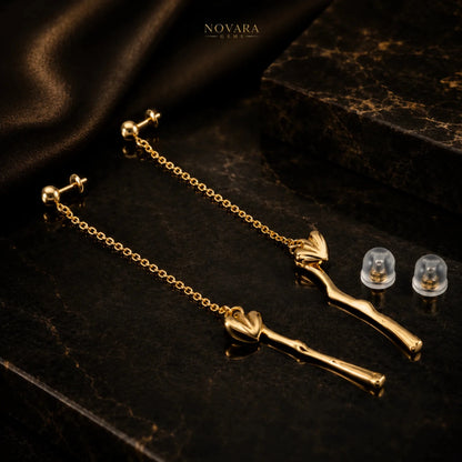 Aurelia Heart Drop Earrings