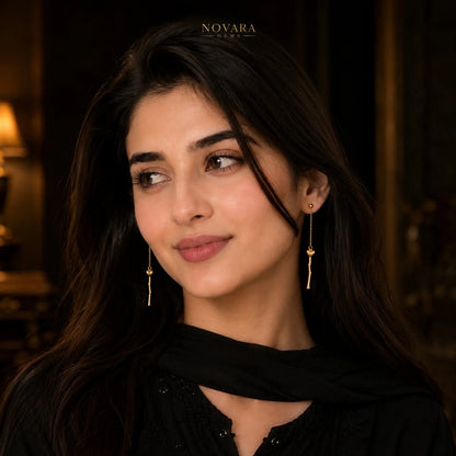 Aurelia Heart Drop Earrings