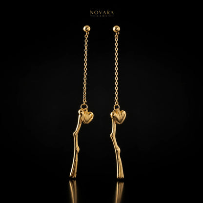 Aurelia Heart Drop Earrings