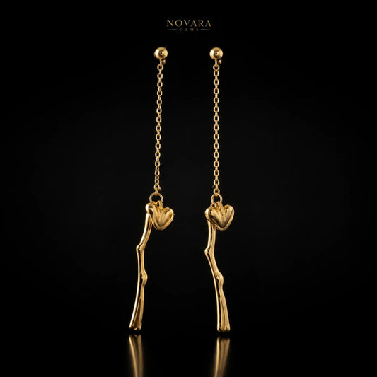 Aurelia Heart Drop Earrings