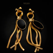 Imperia Noir Tassel Earrings