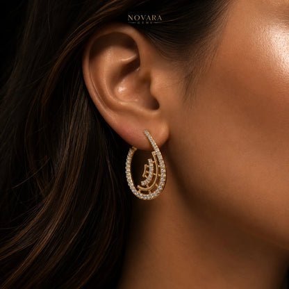 Imperia Zircon Teardrop Earrings