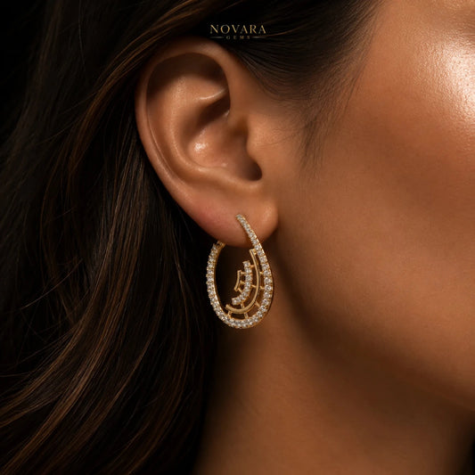 Imperia Zircon Teardrop Earrings