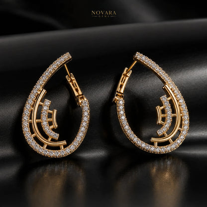 Imperia Zircon Teardrop Earrings